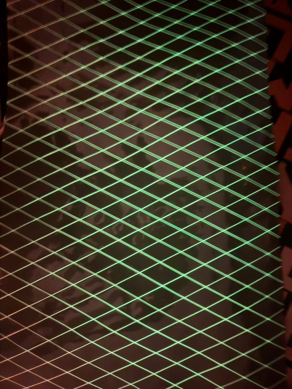 Diamond Grid PET Luminous Fabric, Waterproof Glow‑in‑the‑Dark Textile for Bags & Outdoor Gear